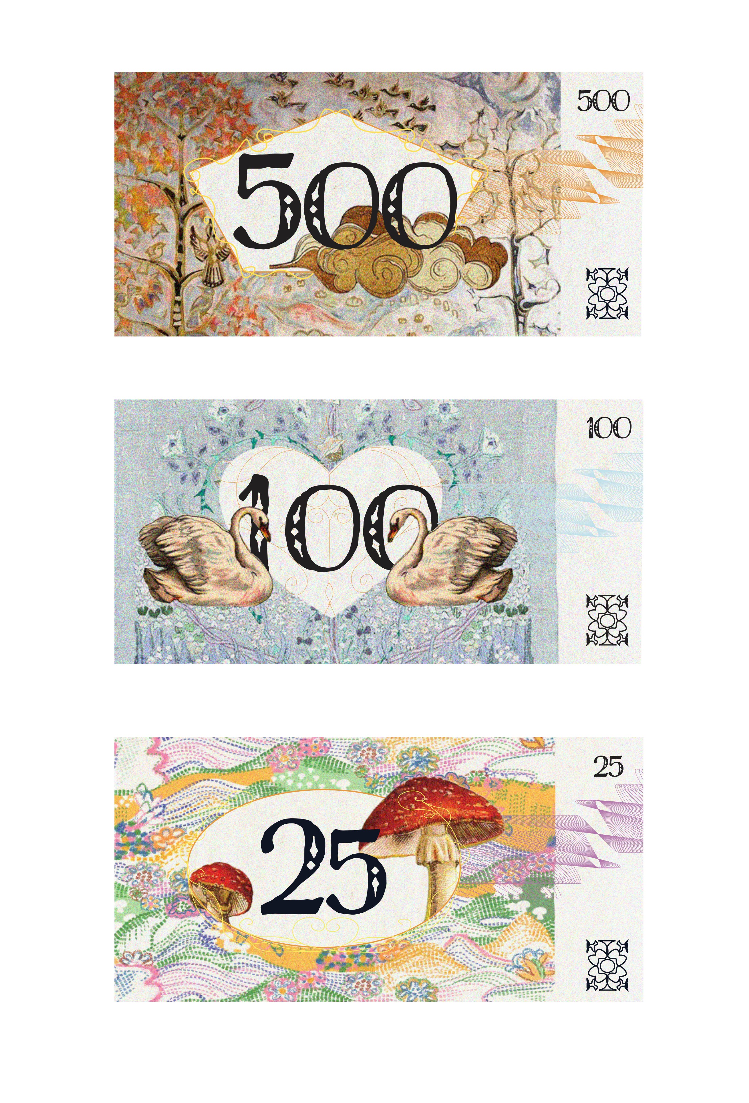 Imagined Forest Currency project page 1